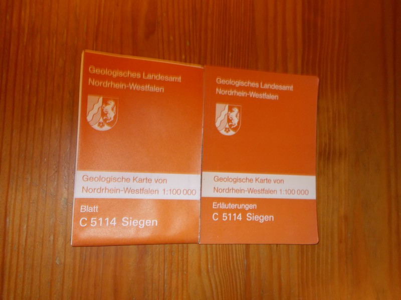 red. - Geologische Karte von Nordrhein-Westfalen 1:100000. Erlauterungen C 5114 Siegen.