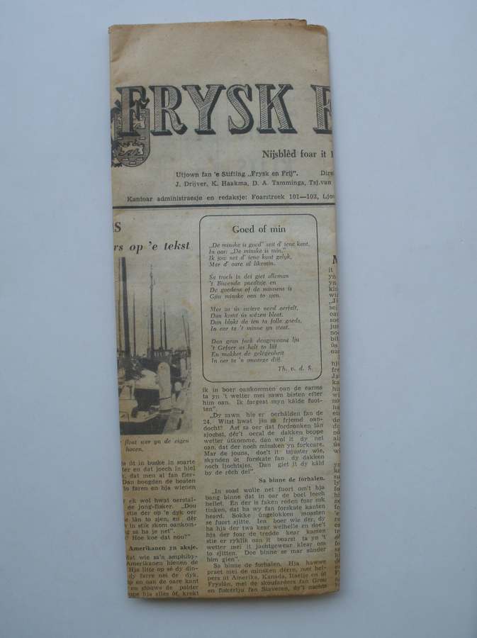 red. - FRYSK EN FRIJ. Nijsbled foar it Fryske folk. 13 februari 1953.