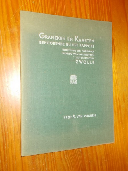 VUUREN, L. VAN, - Grafieken en kaarten behoorende bij het rapport betreffende een onderzoek naar de welvaartsbronnen van de gemeente Zwolle.