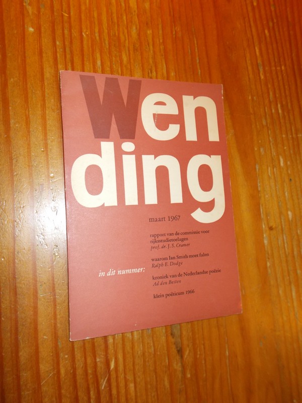 (ed.), - Wending. Maandblad voor evangelie en cultuur.