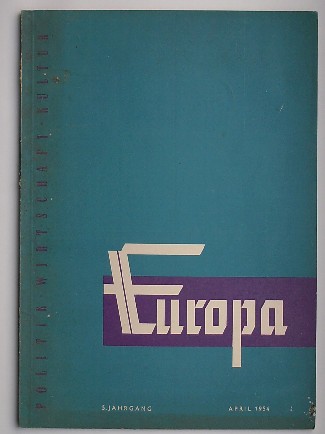 (ed.), - Europa. Politik, Wirtschaft, Kultur.