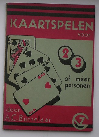 BUTSELAAR, A.C., - Kaartspelen voor 2-3 of meer personen.