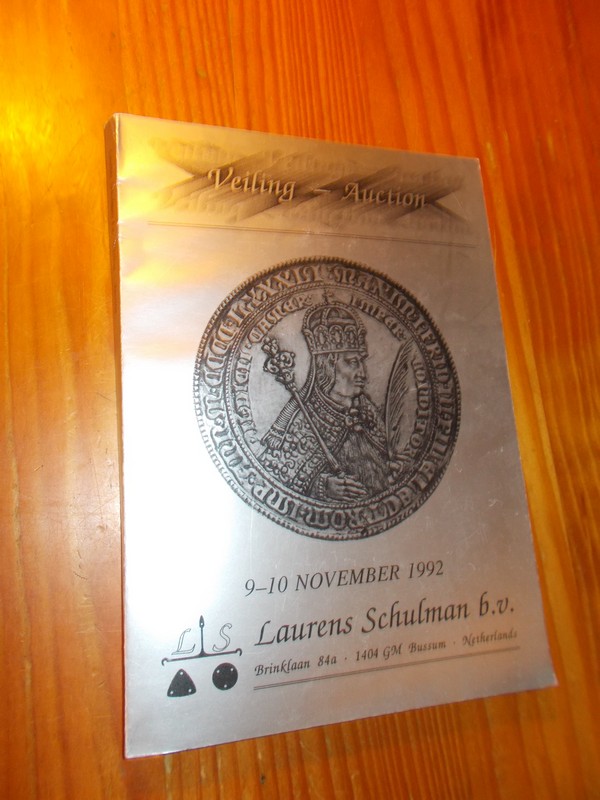 (ed.), - Laurens Schulman. Coins, medals, paper money, numismatic books. Auction Sale 9.