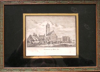 antique print (prent) - Egmont op zee. Egmond.