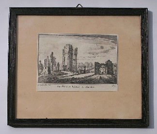 antique print (prent) - (Haarlem). Het huis te kleef by Haarlem.