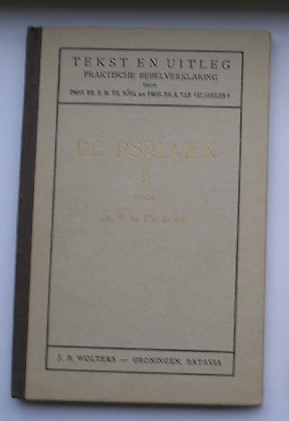 BOHL, F.M.TH., - De psalmen II. Tekst en uitleg. Praktische bijbelverklaring.