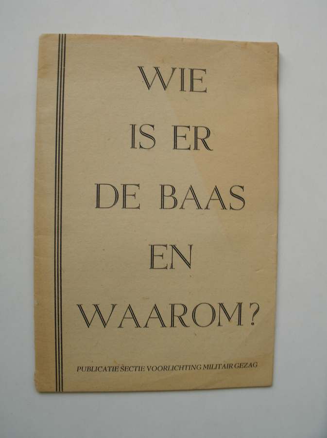 red. - Wie is er de baas en waarom ?