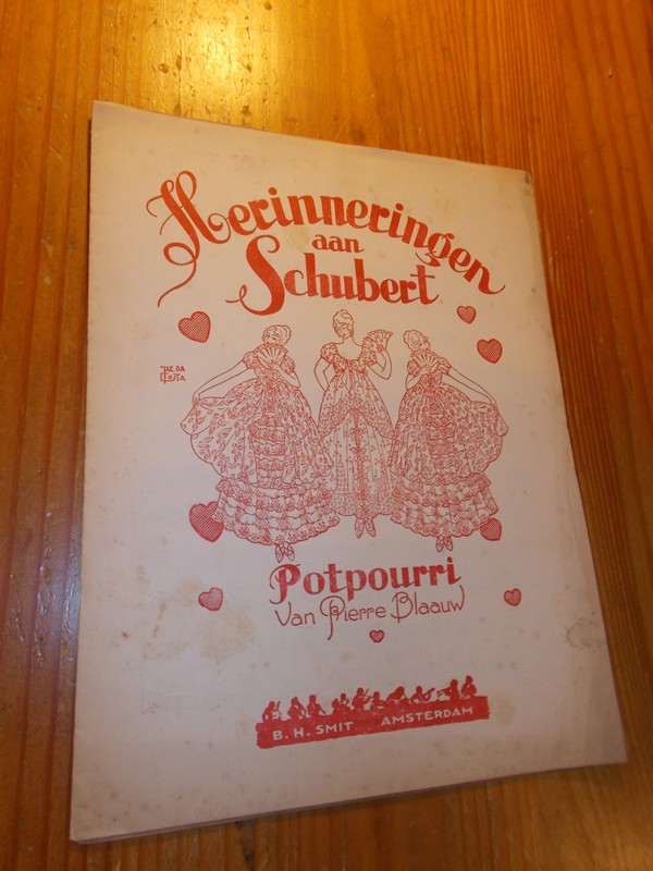 BLAAUW, PIERRE, - Herinneringen aan Schubert.