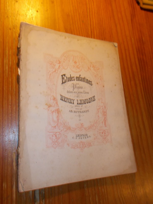 LEMOINE, HENRY, - Etudes enfantines pour piano.