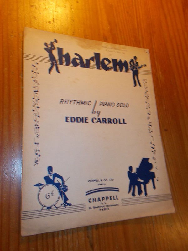 CARROLL, EDDIE, - Harlem. Rhythmic piano solo.