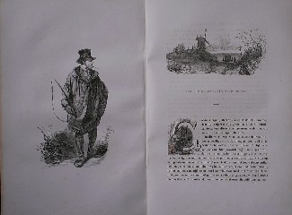 antique print (prent) - Hildebrand. De limburgsche voerman. Antique Print.