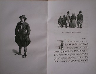 antique print (prent) - (Marken). De markensche visser. Antique Print.