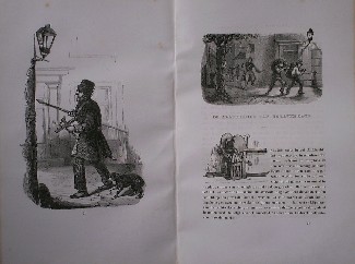 antique print (prent) - (Den Haag). De klapperman van `s-Gravenhage. Antique Print.