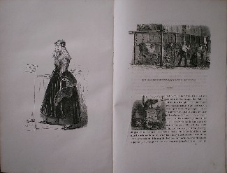 antique print (prent) - De noordhollandsche boerin. Antique print.
