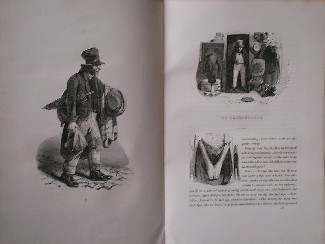 antique print (prent) - De kleerenjood. Antique print.