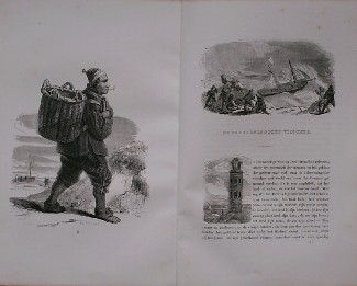 antique print (prent) - De scheveningsche visser. Antique print.