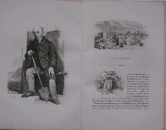 antique print (prent) - De doodgraver. Antique print.