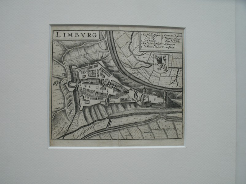 antique map (kaart). - Limburg. Antique map of Limbourg. (Belgium)