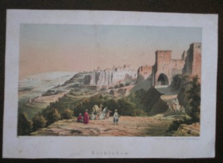 antique print (prent) - Bethlehem.