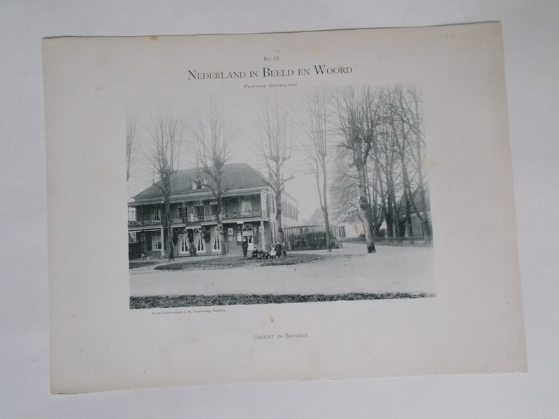 antique print (prent) - Gezicht in Brummen.