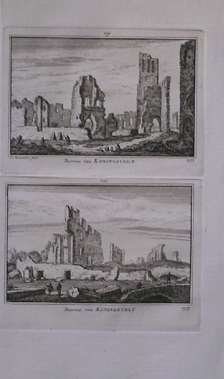 antique print (prent) - (Delft). Ruwine van Koningsvelt. Koningsvelt in Ruwine. (Koningsveld).