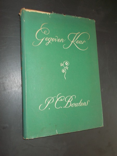 BOUTENS, P.C., - Gegeven keur. Een bloemlezing uit de verzen van P.C. Boutens.