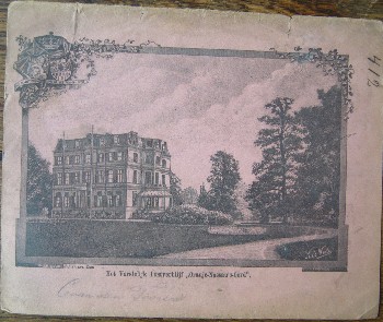 antique print (prent) - Het vorstelijk lustverblijf oranje-nassau`s oord.