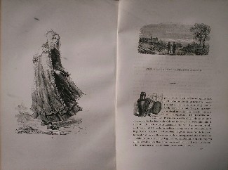 antique print (prent) - Het noord-brabandsche meisje. (noord-brabant).