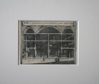 antique print (prent) - De kerk der Remonstrants Gereformeerden genaemt Arminianen. (Amsterdam).
