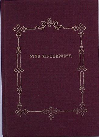 GENESTET, DE, - Over kinderpoezy.