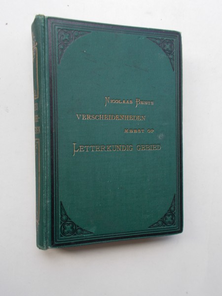 BEETS, NICOLAAS, - Verscheidenheid meest op letterkundig gebied.