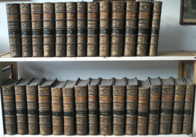 CALMET, DOM AUGUSTIN, - Commentaire Litteral sur tous les livres de l`ancien et du nouveau testament (..).* 29 volumes totally in original bindings *