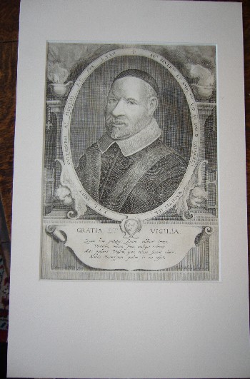 antique print (prent) - Ioanes (Johannes) Wachtelaar. Antique engraving.
