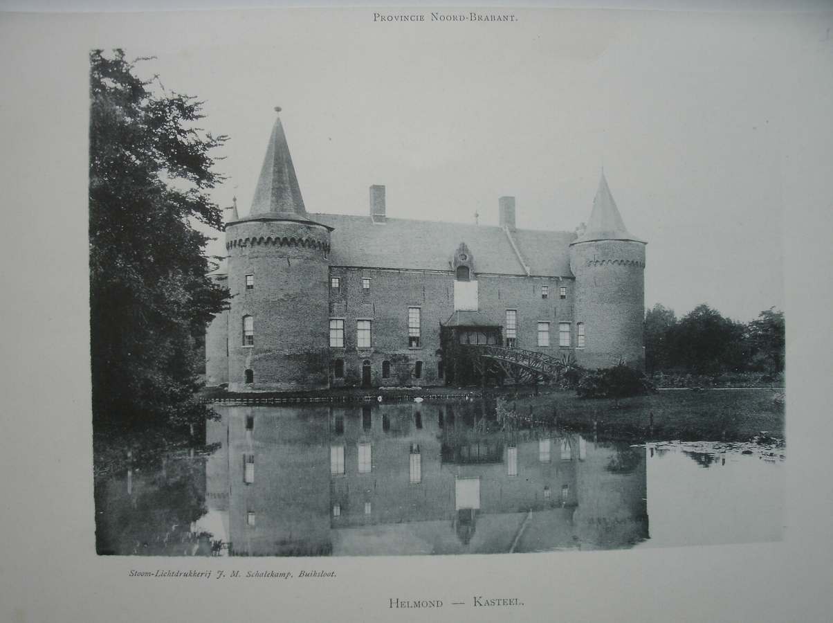 antique print (prent) - Helmond. Kasteel.