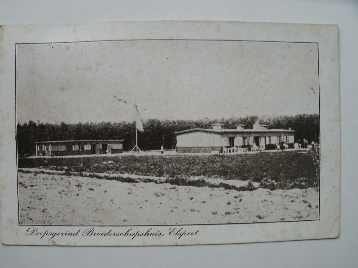 postcard. ansichtkaart. postkarte. - Elspeet. Doopsgezind broederschapshuis.