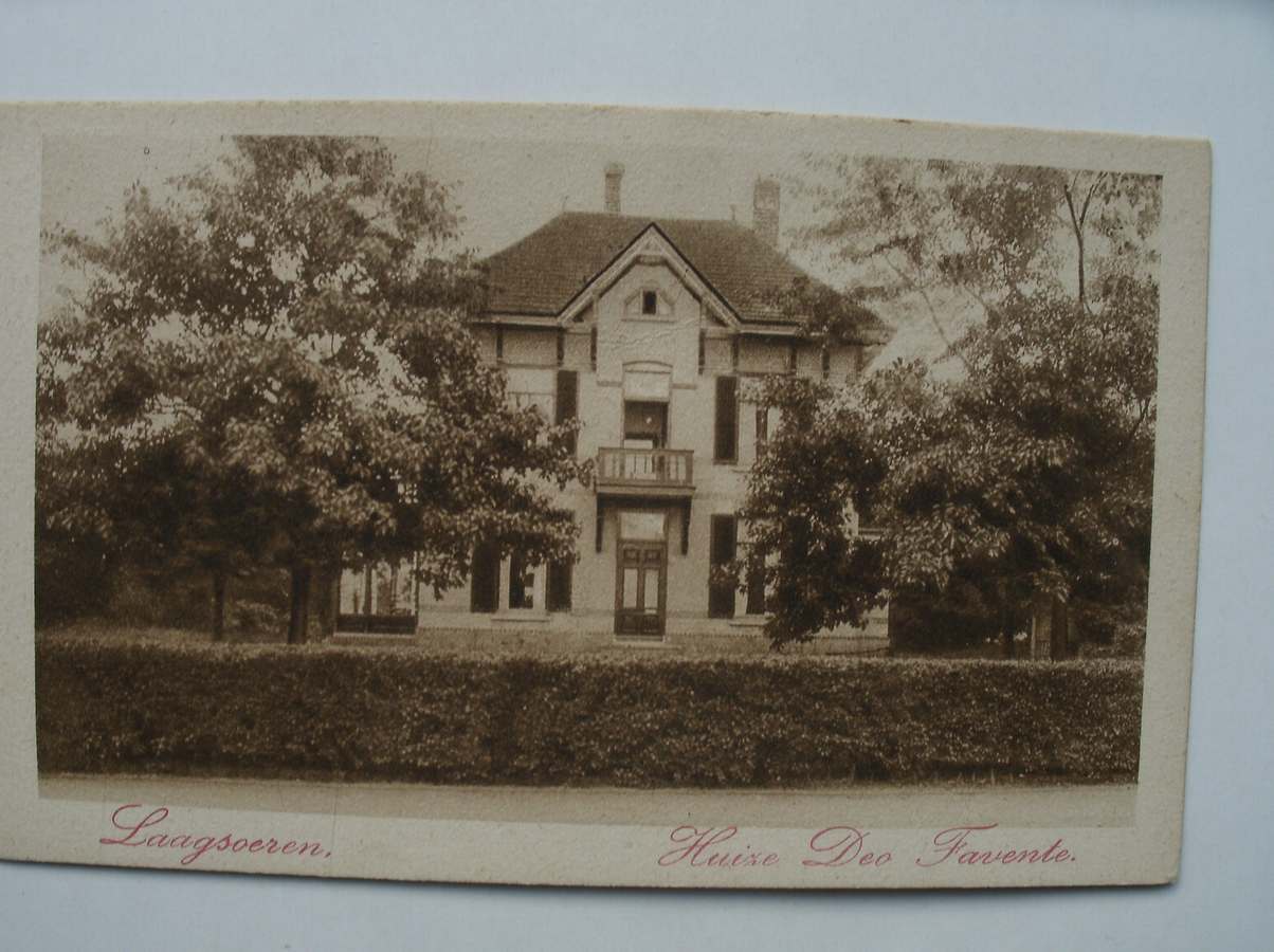 postcard. ansichtkaart. postkarte. - Laag Soeren. Huize Deo Favente.