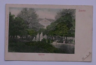 ansichtkaart. postcard. postkarte. - Zwolle. Sociteit. (societeit).