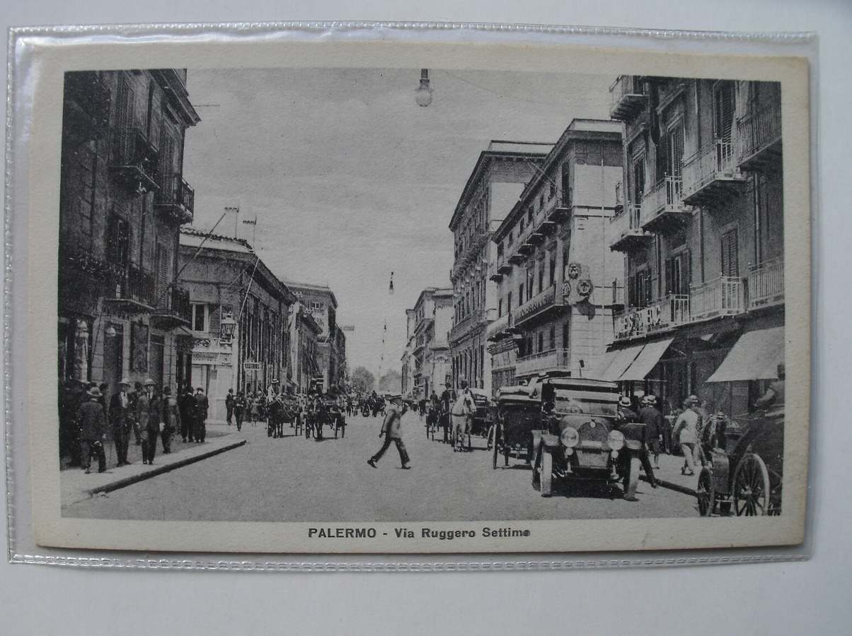 postcard. ansichtkaart. postkarte. - Palermo. Via Ruggero Settime.