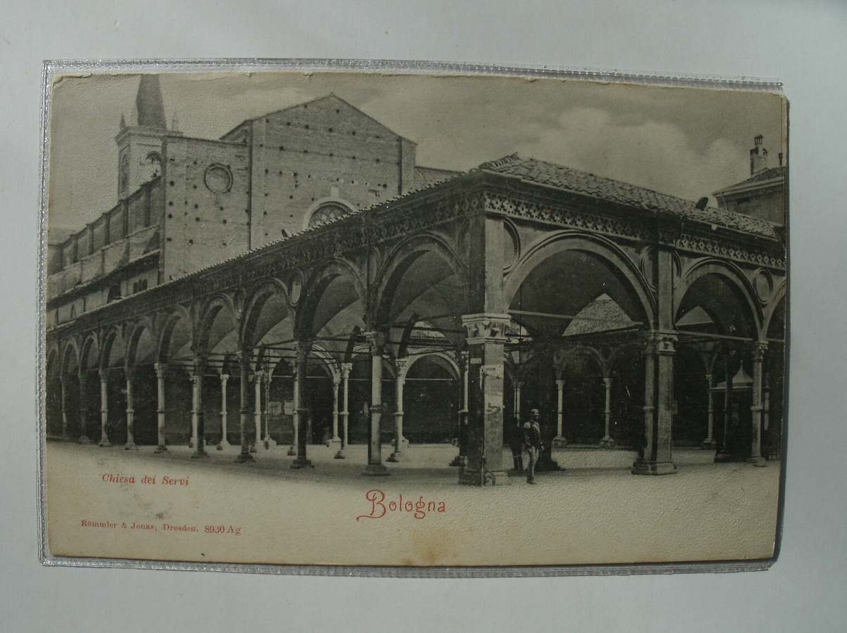 postcard. ansichtkaart. postkarte. - Bologna. Chiesa dei Servi.