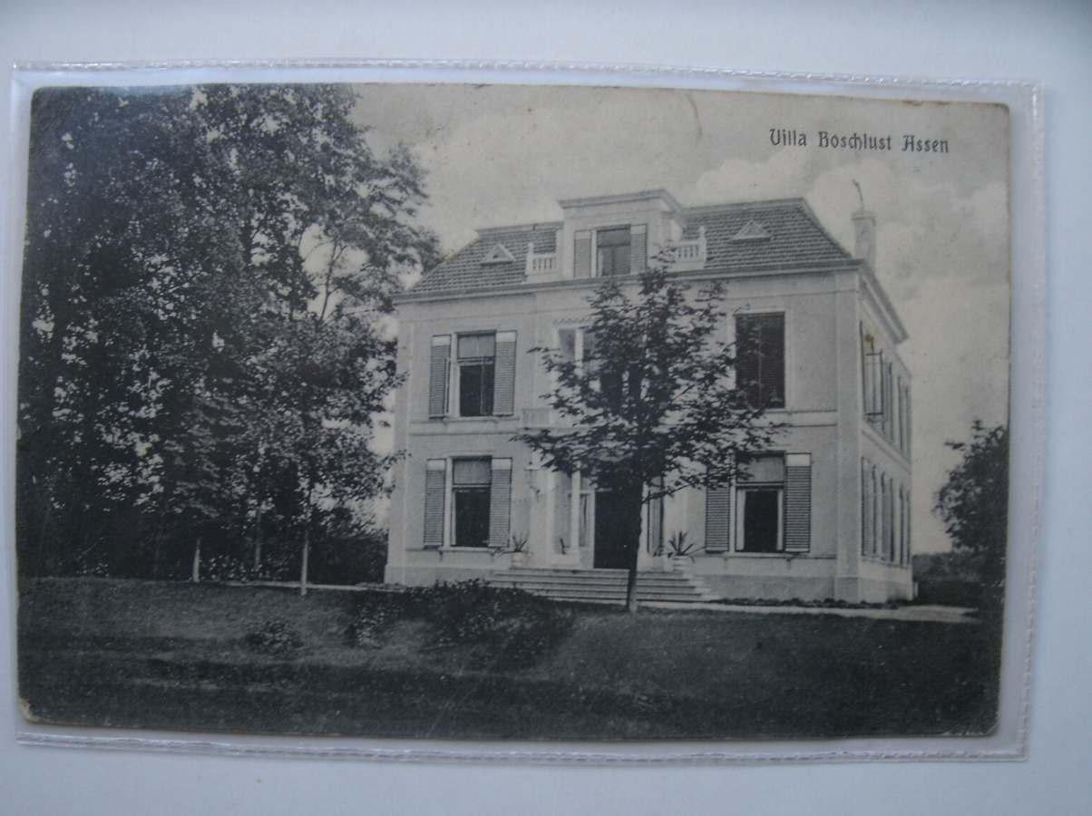ansichtkaart. postcard. postkarte. - Villa Boschlust. Assen.