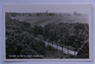 ansichtkaart. postcard. postkarte. - Gezicht op Diever vanaf uitkijktoren.