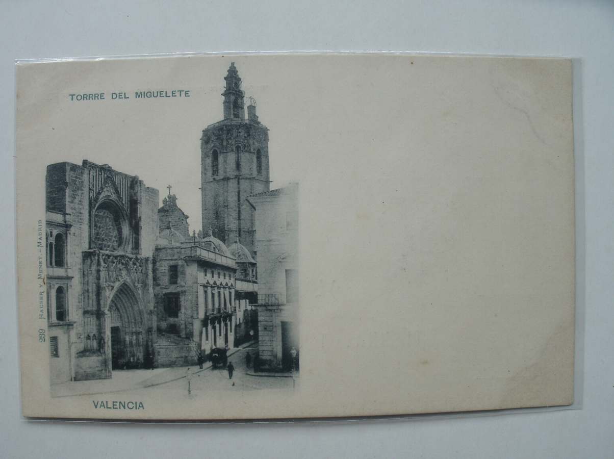 postcard. ansichtkaart. postkarte. - Valencia. Torre des miguelete.