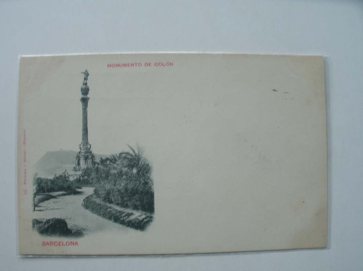 postcard. ansichtkaart. postkarte. - Barcelona. Monumento de Colon.