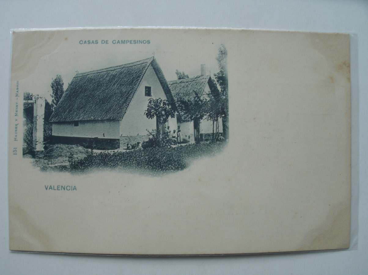 postcard. ansichtkaart. postkarte. - Valencia. Casas de Campesinos.
