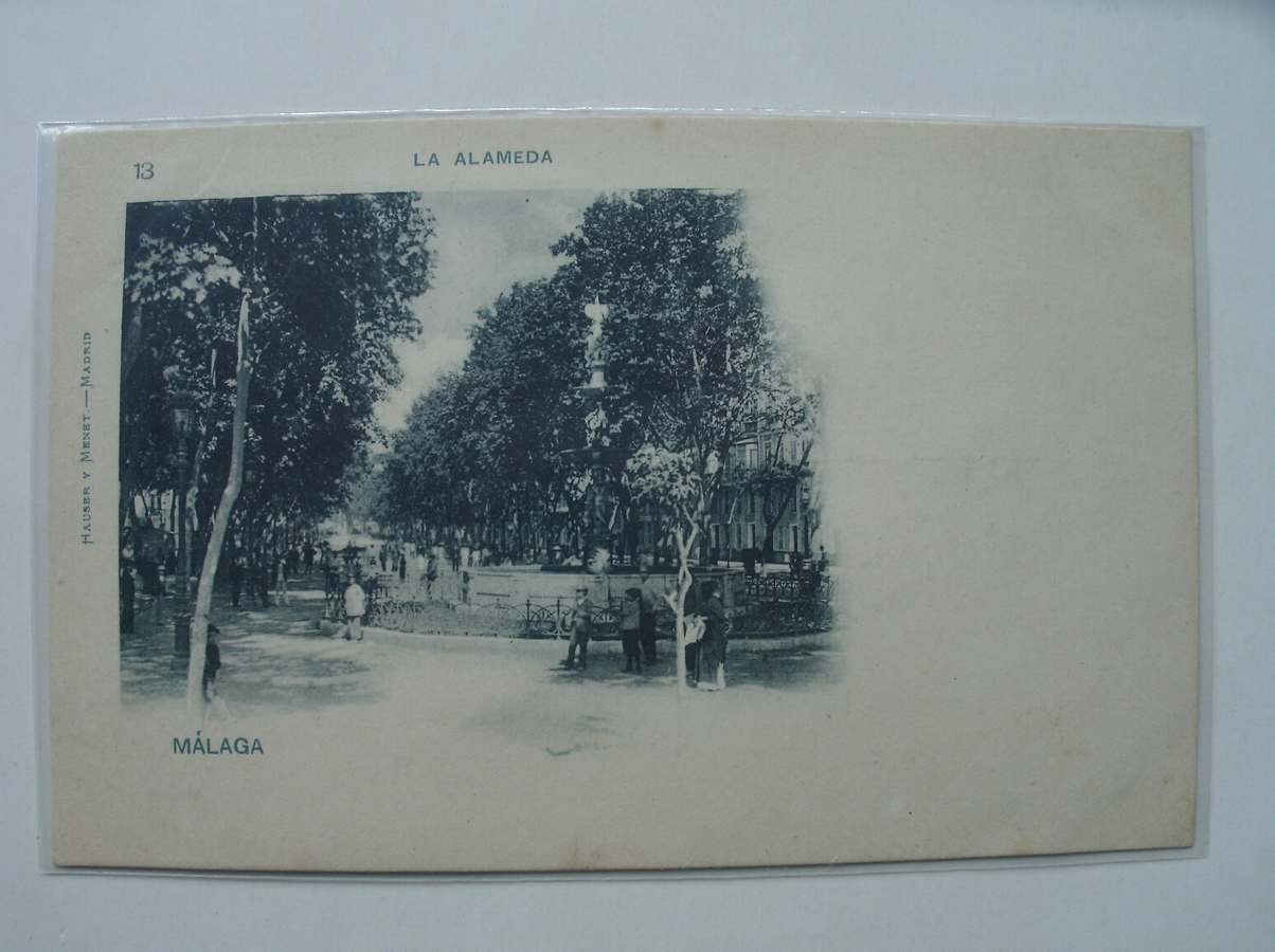 postcard. ansichtkaart. postkarte. - Malaga. La Alameda.