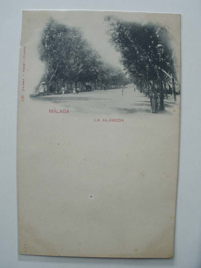 postcard. ansichtkaart. postkarte. - Malaga. La Alameda.