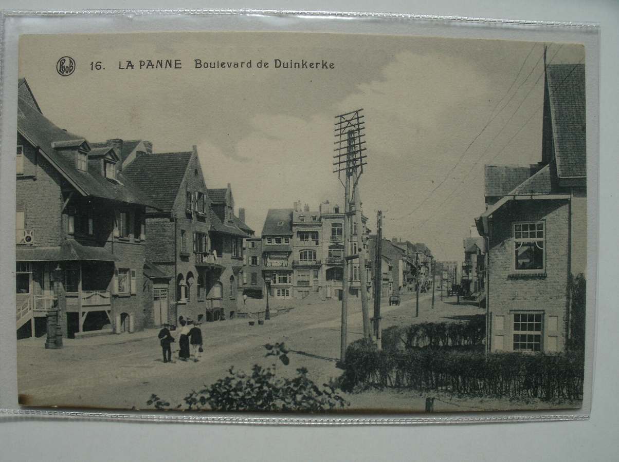 postcard. ansichtkaart. postkarte. - La panne. Boulevard de Duinkerke. De Panne.