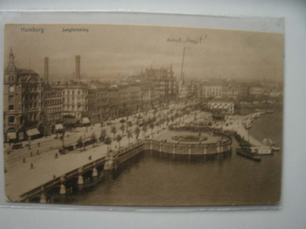 postcard. ansichtkaart. postkarte. - Hamburg. Jungfernstieg.