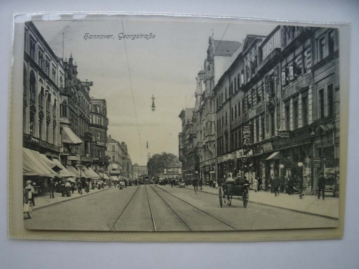 postcard. ansichtkaart. postkarte. - Hannover. Georgstrasse.