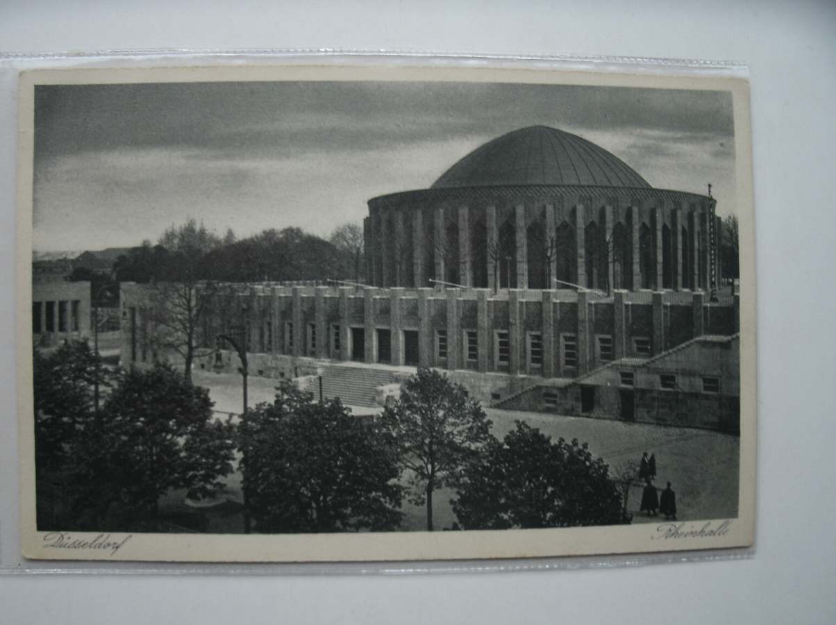 postcard. ansichtkaart. postkarte. - Dusseldorf. Rheinhalle.